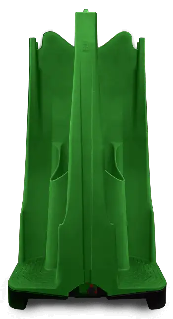 green portable urinal for events